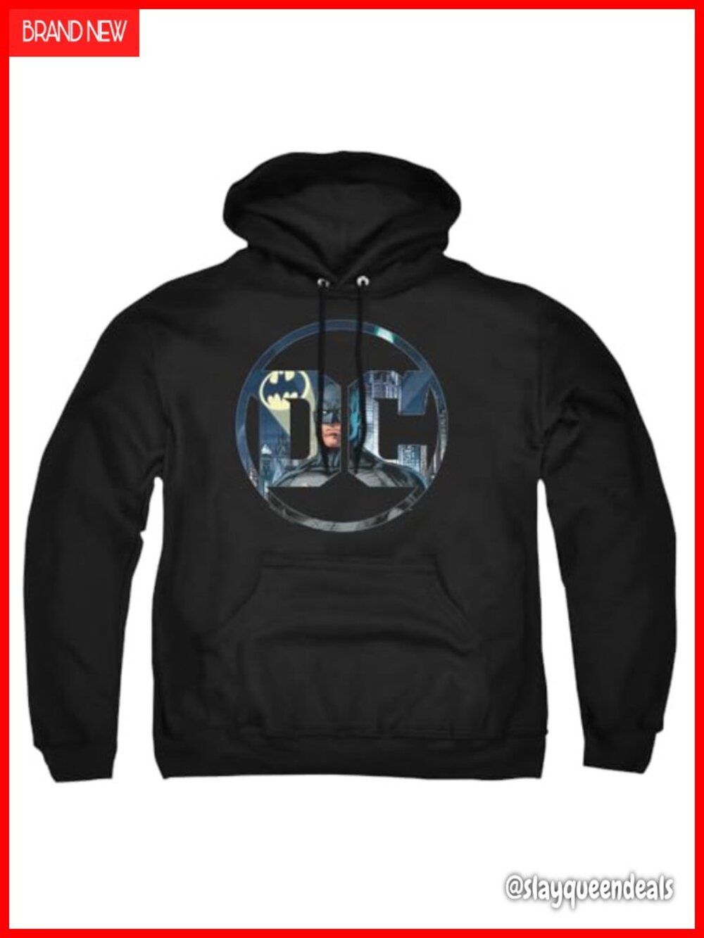 Officially Licensed Batman Graphic Pullover Hoodie Sweatshirt Unisex Adult